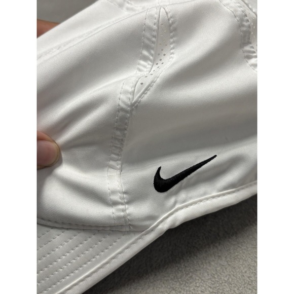 Nike Hat Cap Strap Back White Dri-FIT Featherlight Mens Love Justice Unity - Picture 3 of 7